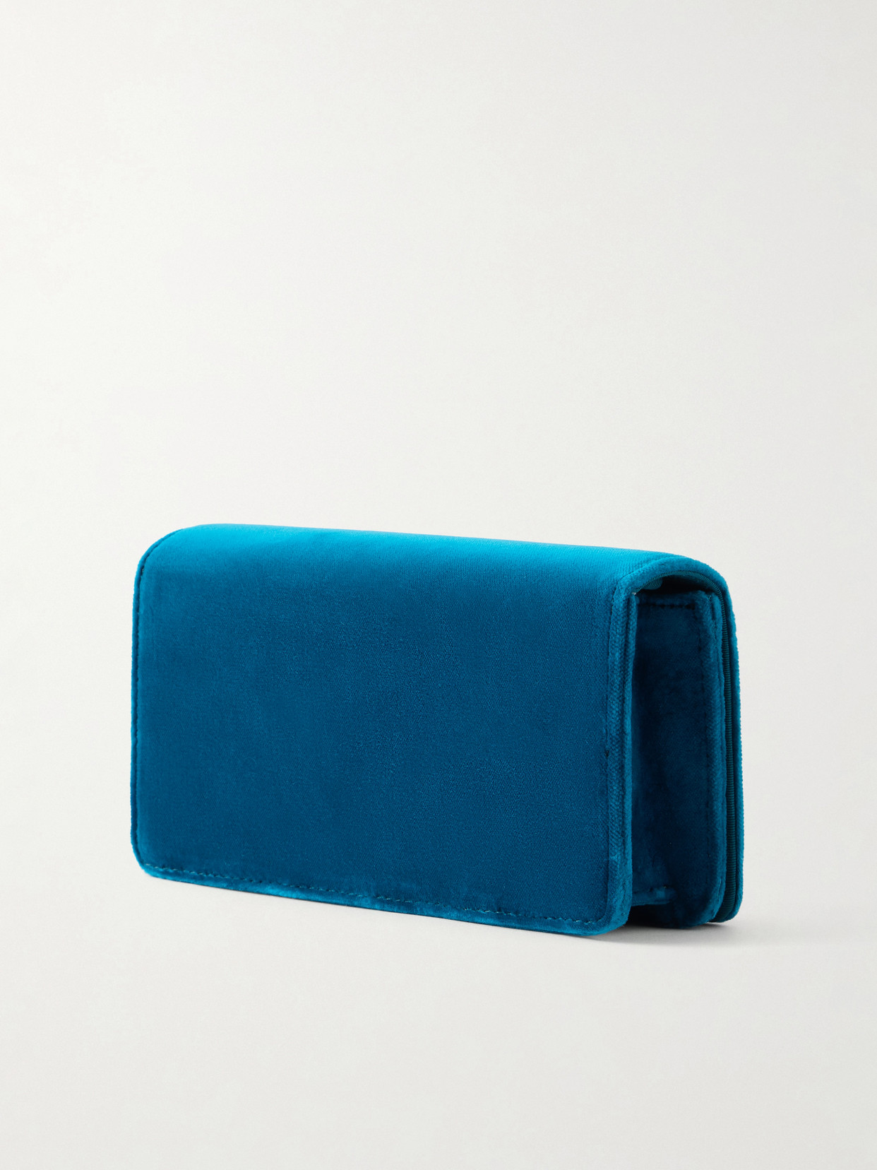 Garavani - Vlogo Signature Mini Bow-Detailed Velvet Shoulder Bag
