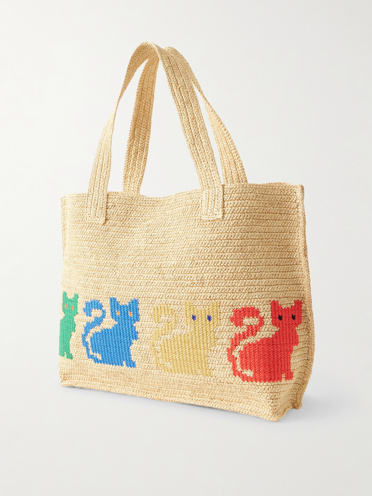 Valentino Garavani  Garavani Raffiachat Large Raffia Shopping Bag Woman Natural Uni In Multi