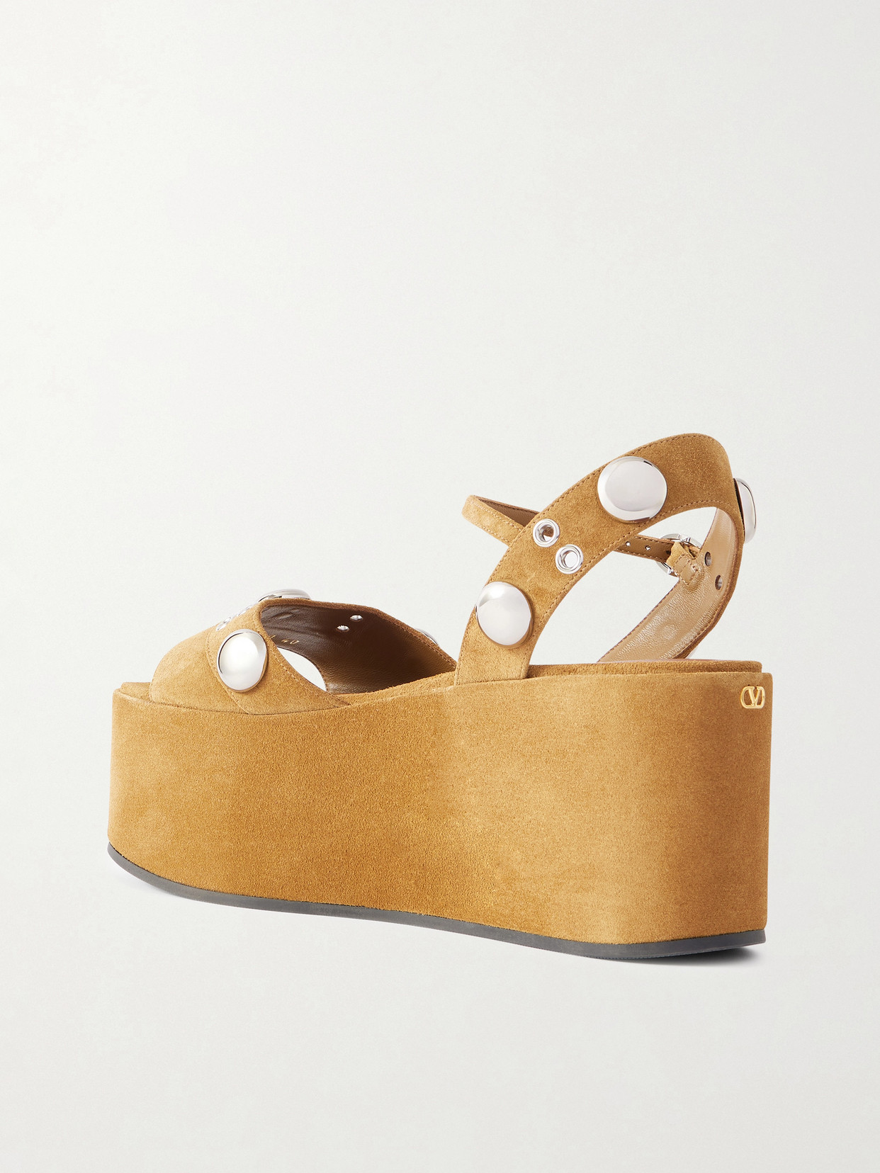 Garavani - Nellcôte Embellished Suede Platform Sandals