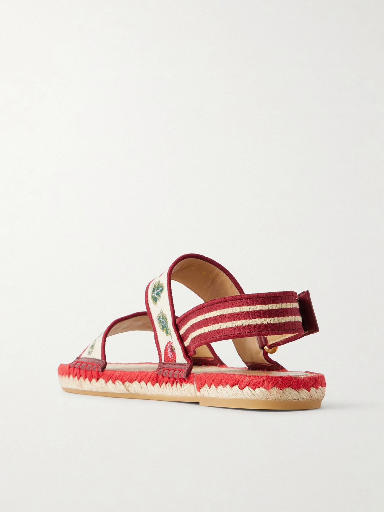 Valentino Garavani Cherryfic Double Strap Slingback Espadrille Sandal In Multi