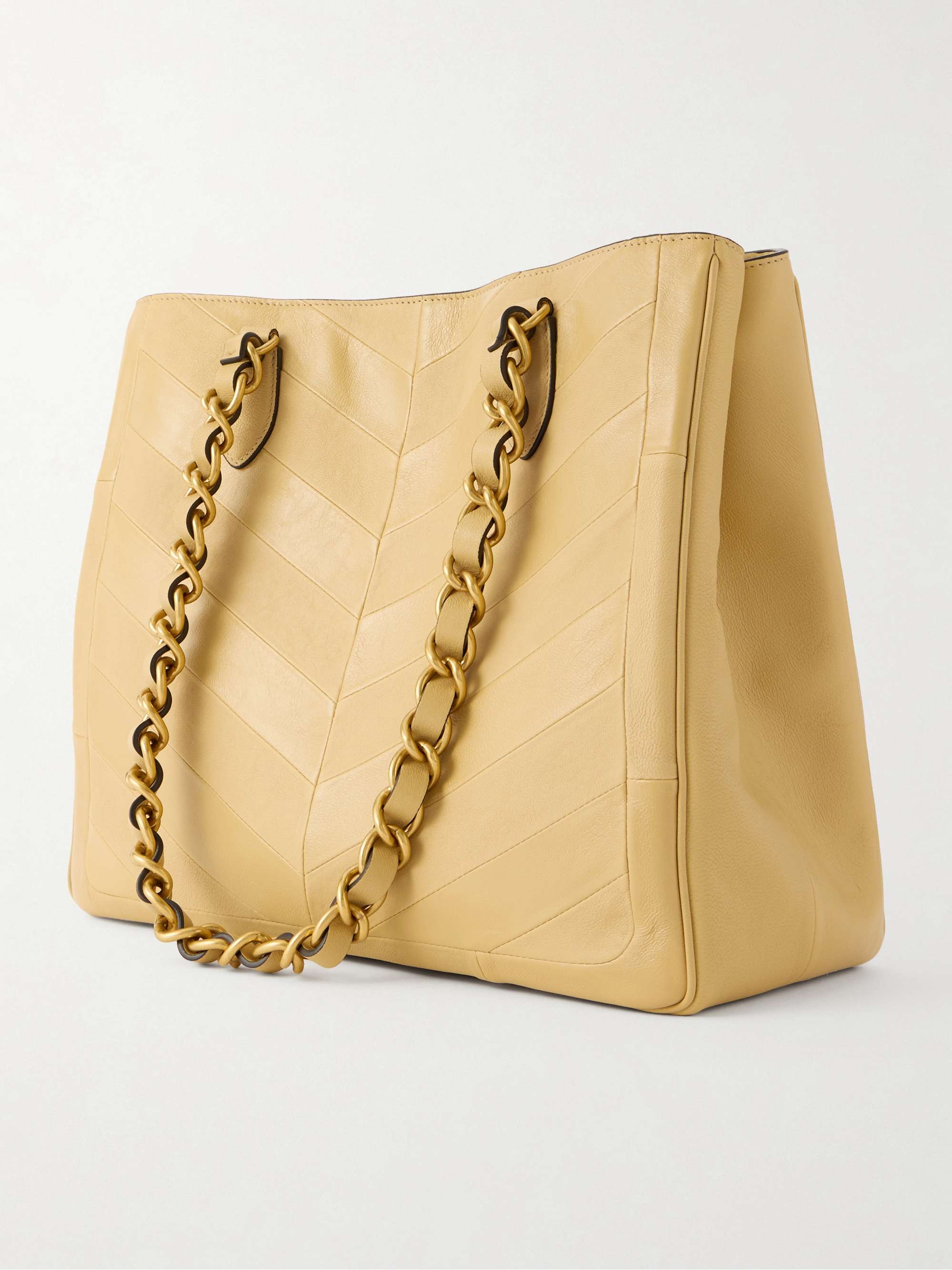 VALENTINO GARAVANI Jean paneled leather tote | NET-A-PORTER