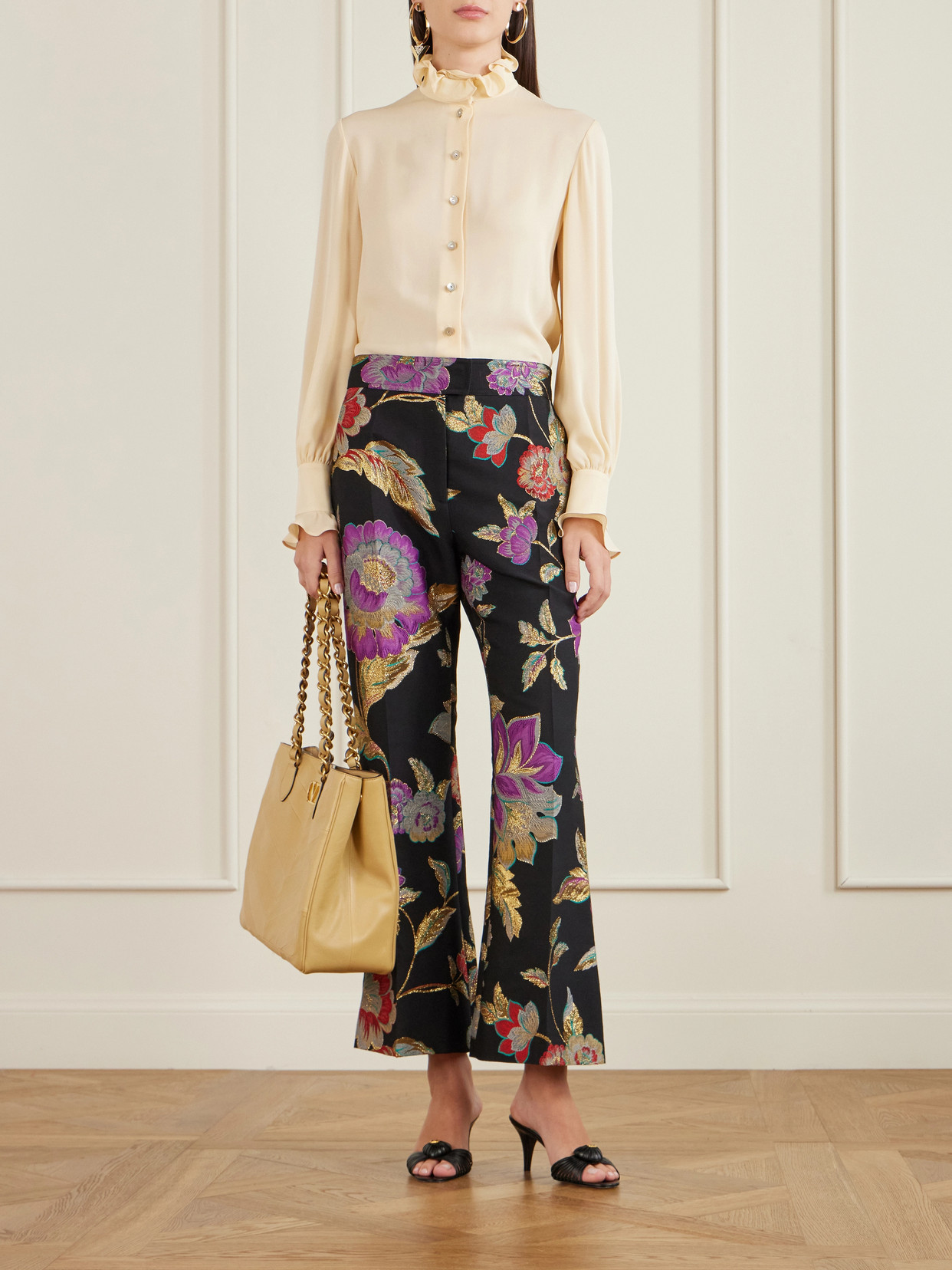 Garavani - Jean Paneled Leather Tote