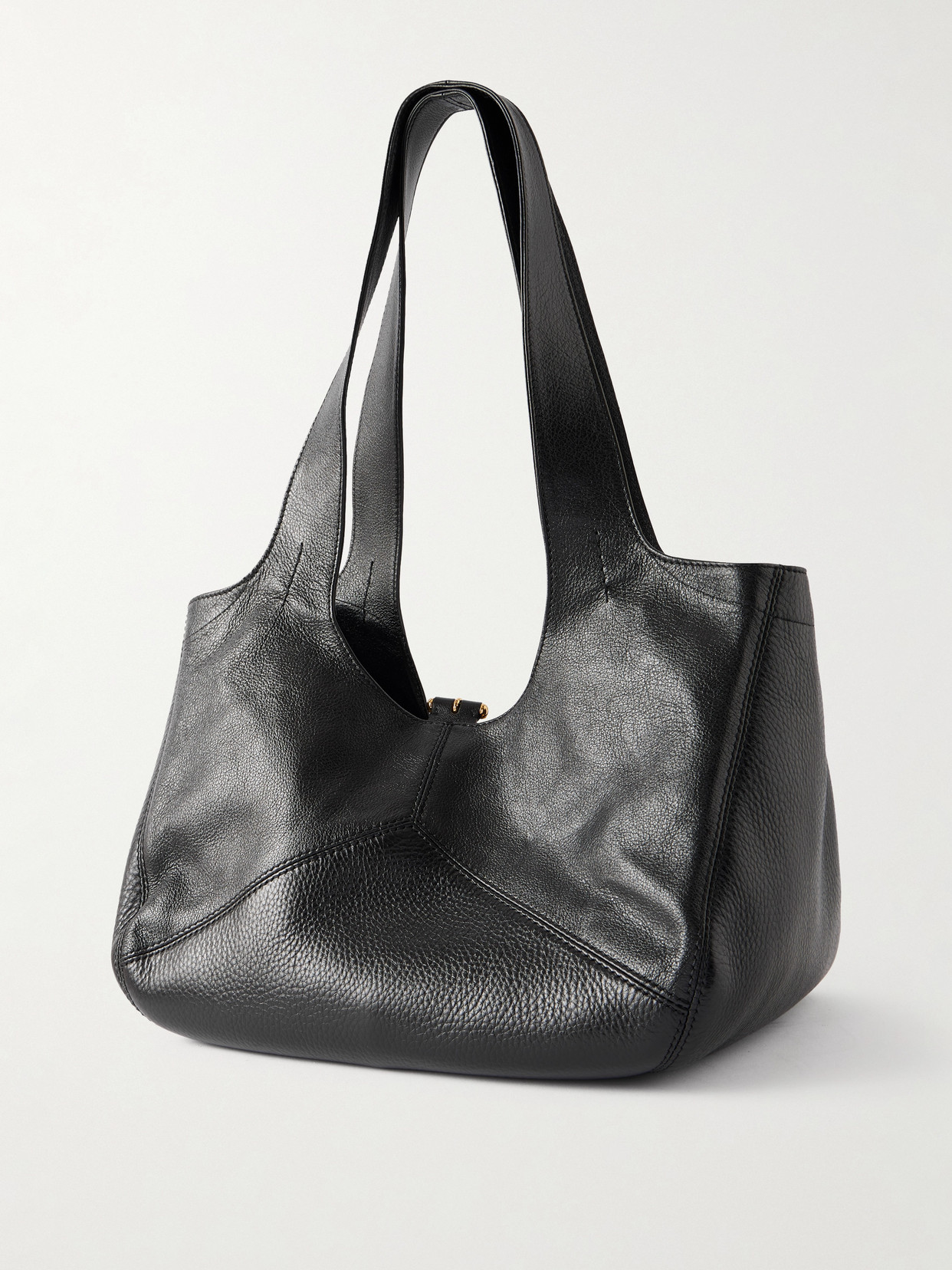 Chloé Balloon Leather Tote In Black