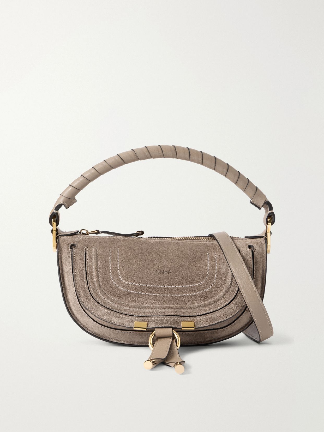 Marcie Suede Shoulder Bag