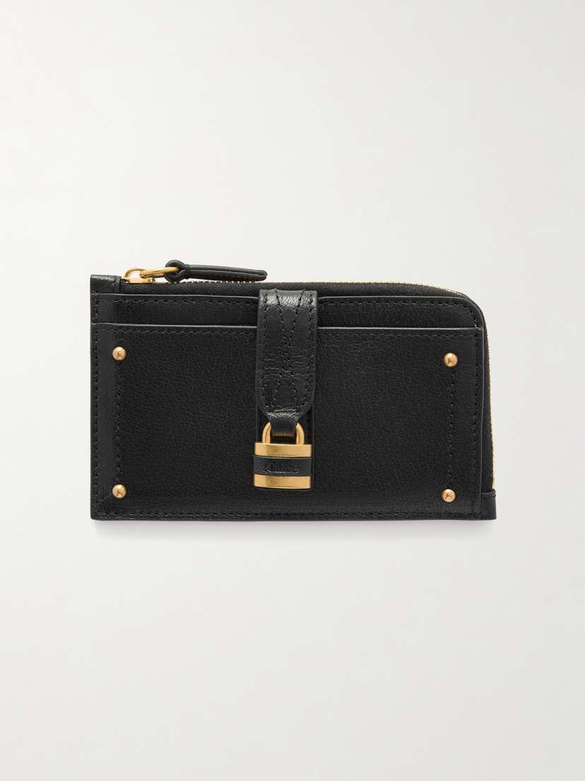 Chloé Paddington Embellished Leather Cardholder