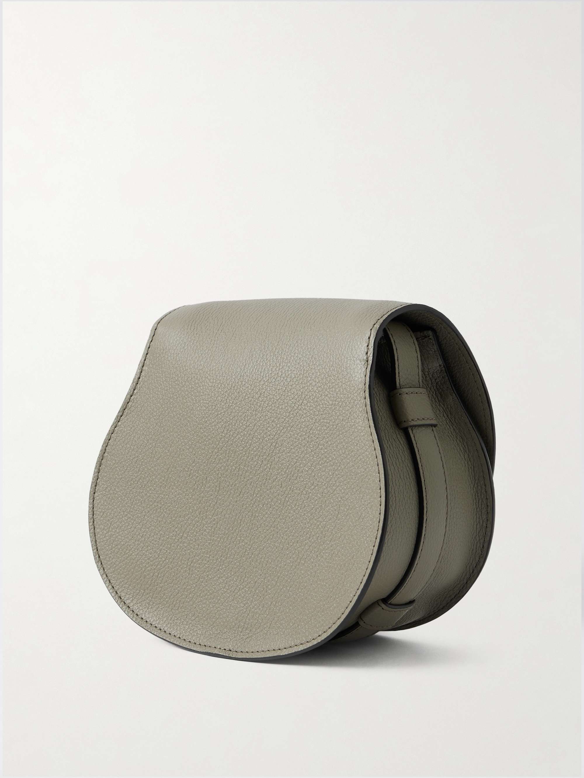 CHLOÉ + NET SUSTAIN Marcie mini textured-leather shoulder bag