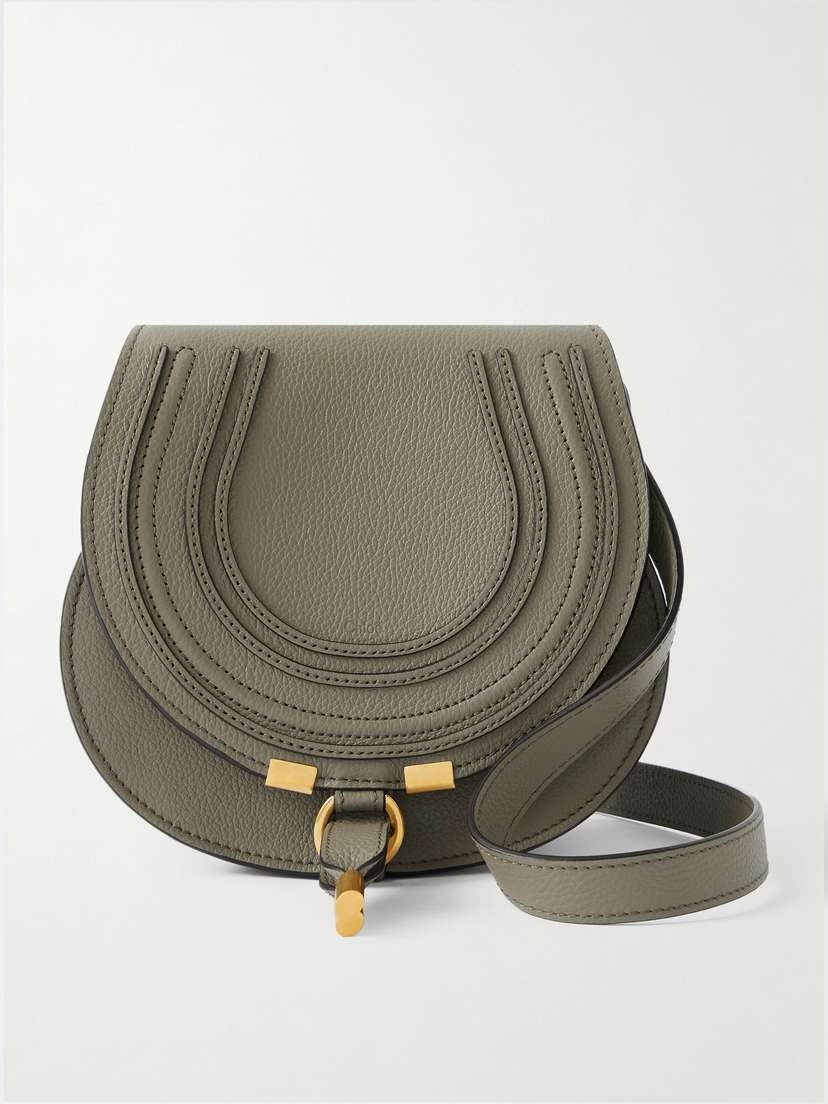 Chloé Marcie Mini Textured-leather Shoulder Bag