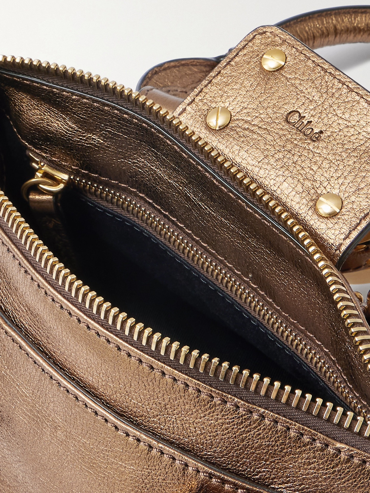Chloé - Paddington Embellished Crinkled-Leather Tote