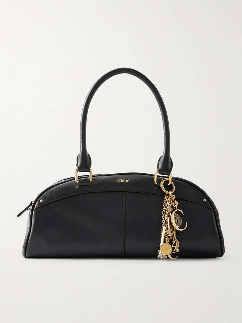 Chloé Bowling Embellished Leather Shoulder Bag