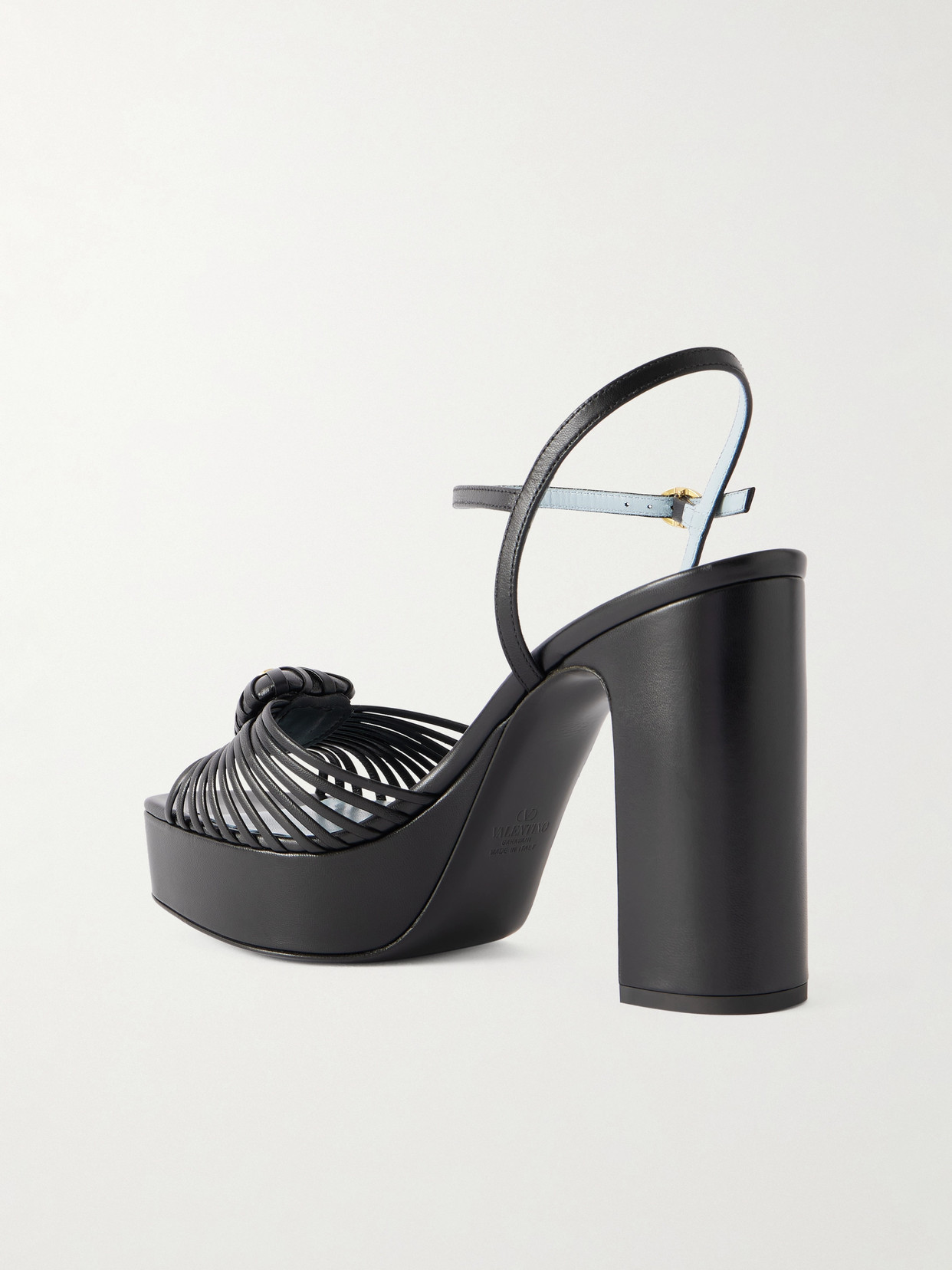 Valentino Garavani Sandal Royal Platform Sandal In Kidskin 115mm Woman Black 40.5 In Black