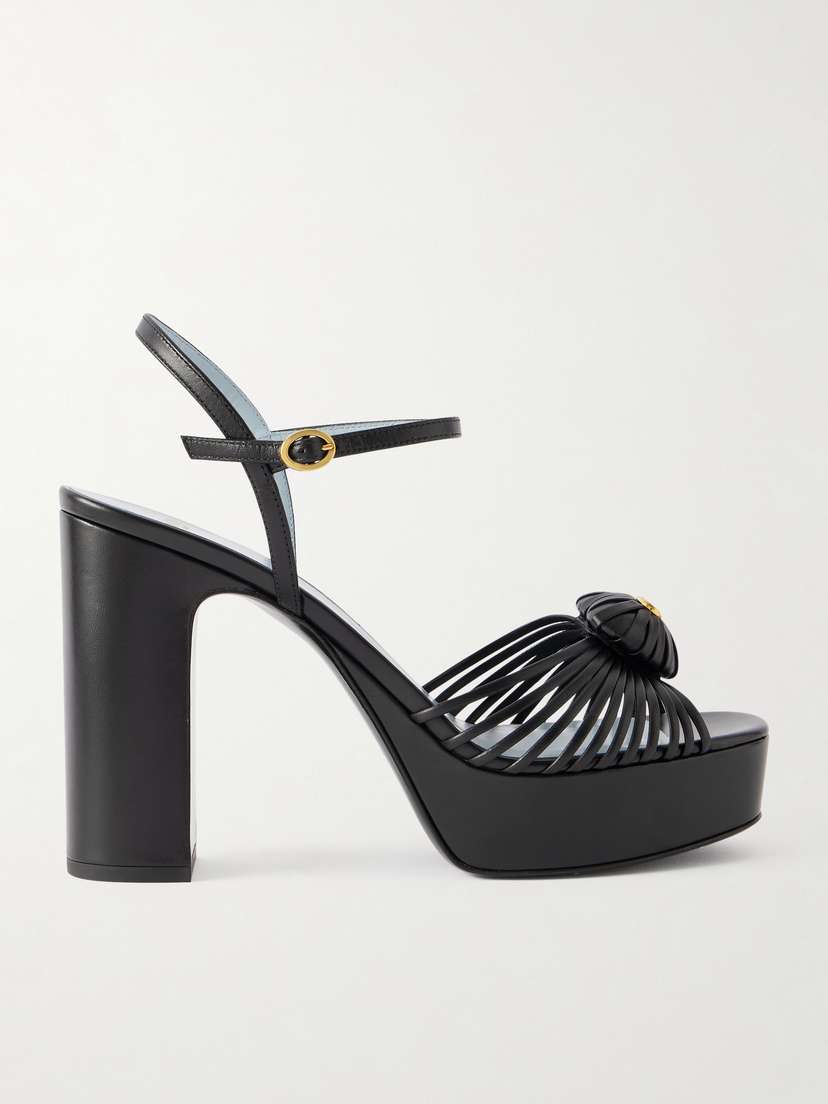 Valentino Garavani Royal 115 Embellished Leather Platform Sandals