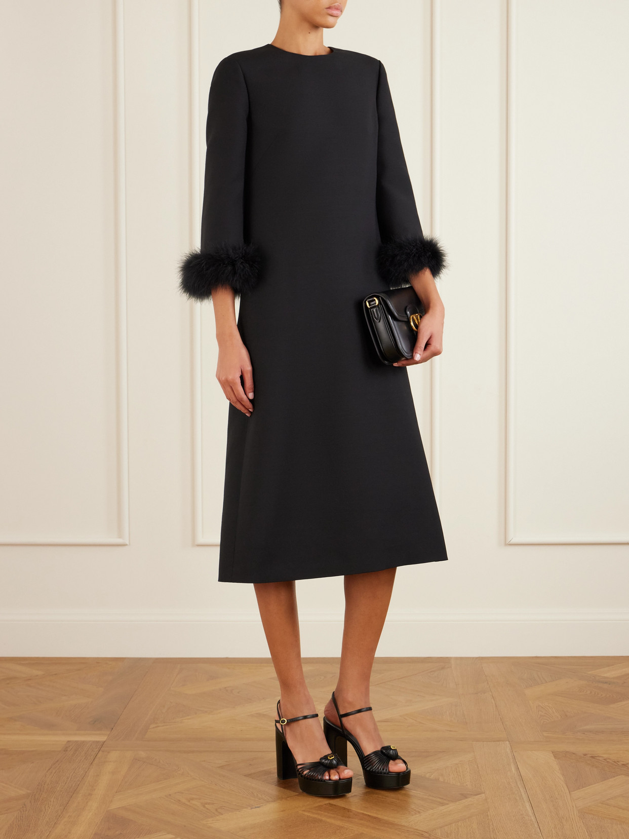 Valentino Garavani Sandal Royal Platform Sandal In Kidskin 115mm Woman Black 40.5 In Black