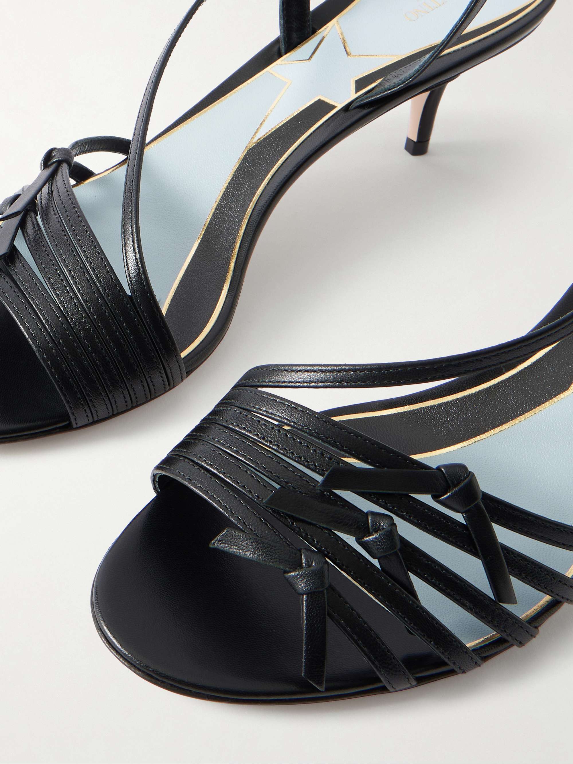 VALENTINO GARAVANI VG Nodine 55 bow-detailed leather slingback