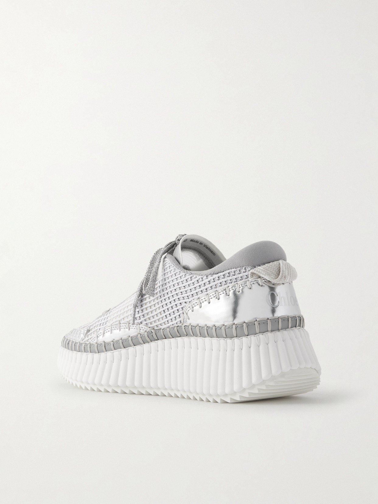 Chloé Chloe Women Multicolor Fabric Nama Sneakers In Animal Print