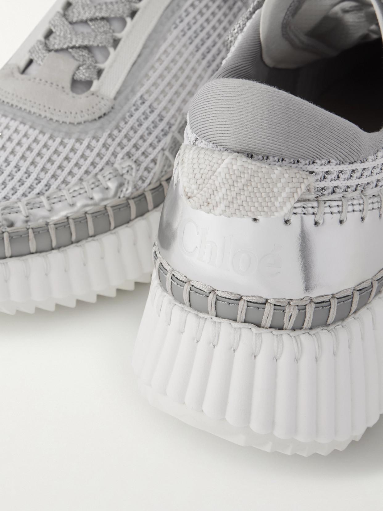 Chloé Chloe Women Multicolor Fabric Nama Sneakers In Animal Print