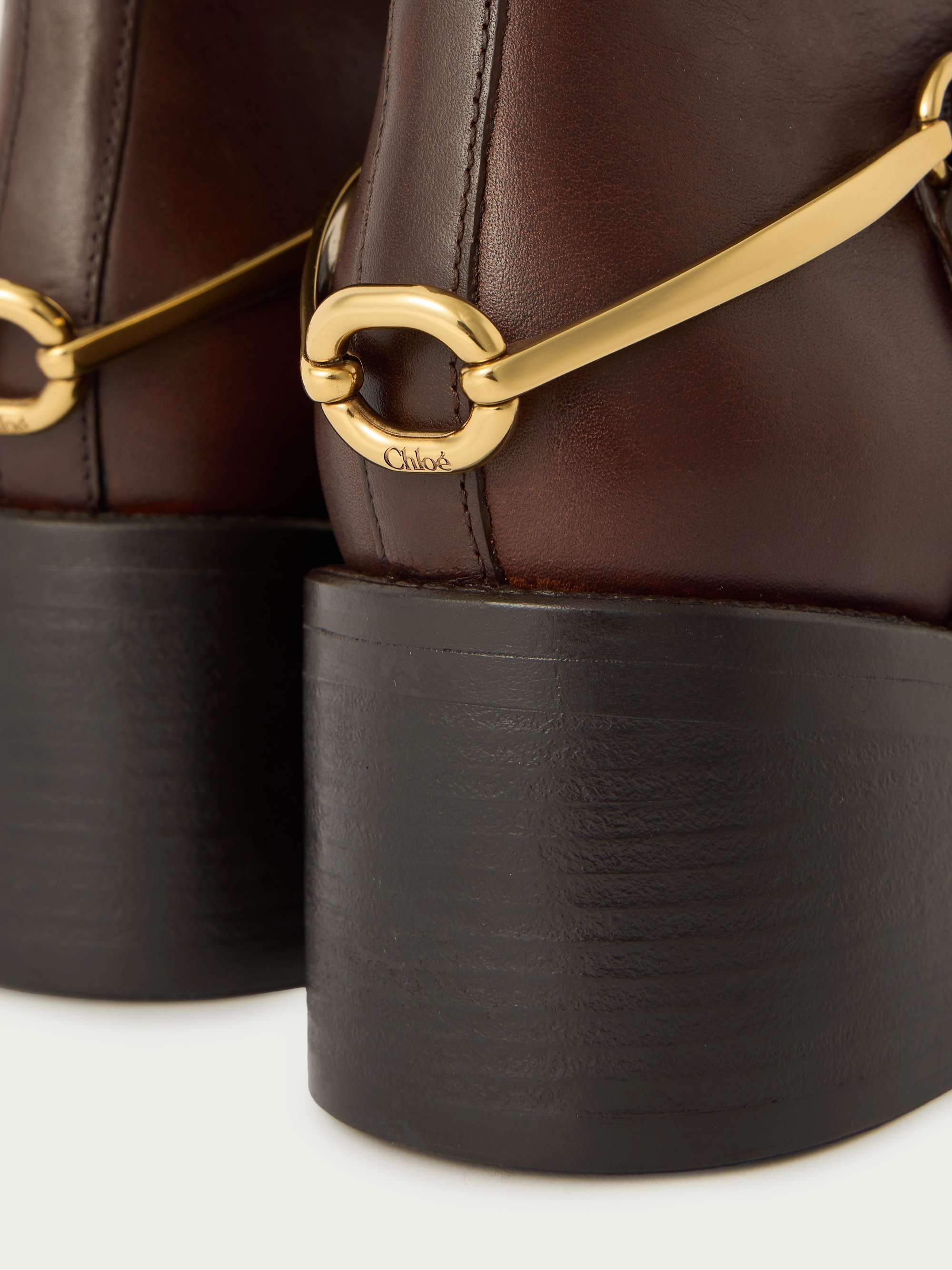 CHLOÉ Dakota embellished leather ankle boots | NET-A-PORTER