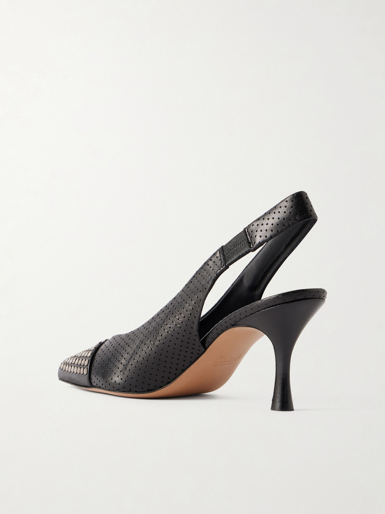 Chloé - Alba Studded Perforated Pumps