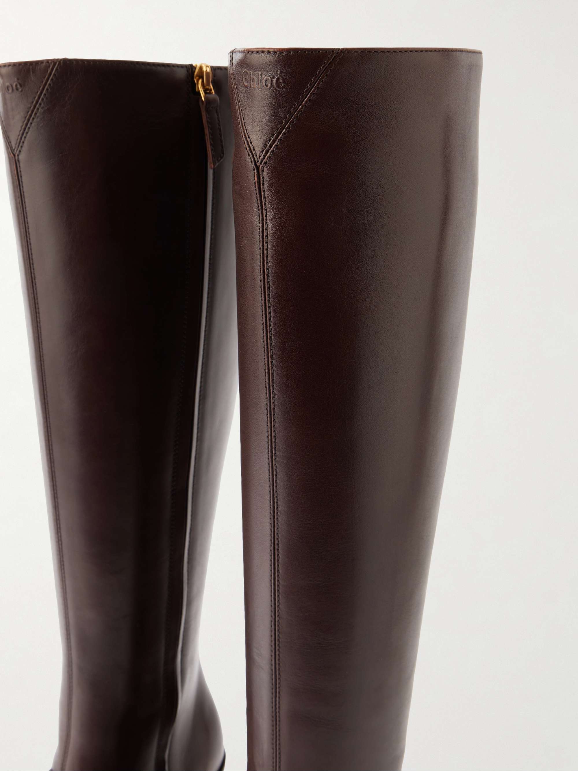 CHLOÉ Phoenix leather knee boots | NET-A-PORTER