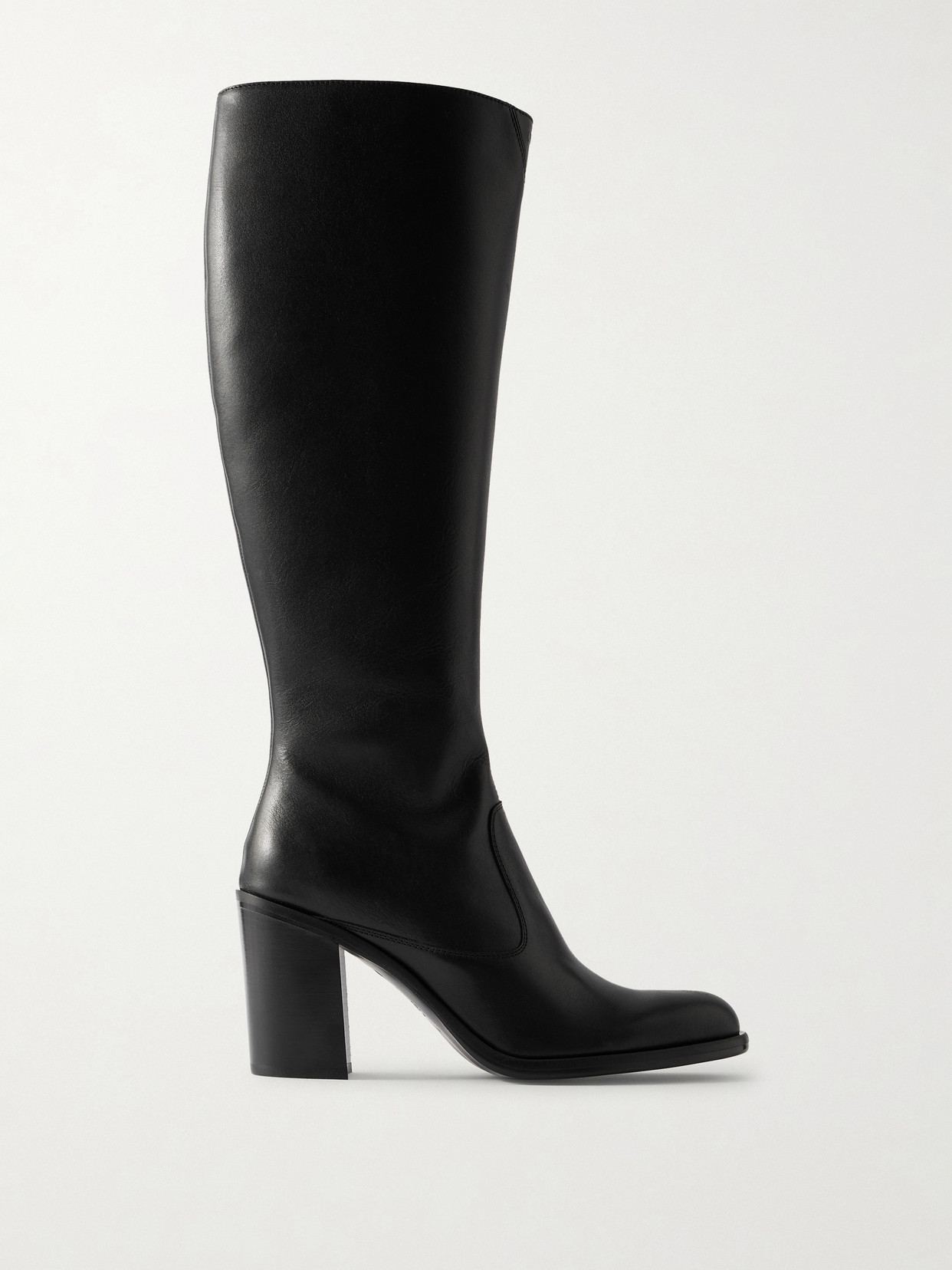 Chloé Phoenix Leather Knee Boots In Black