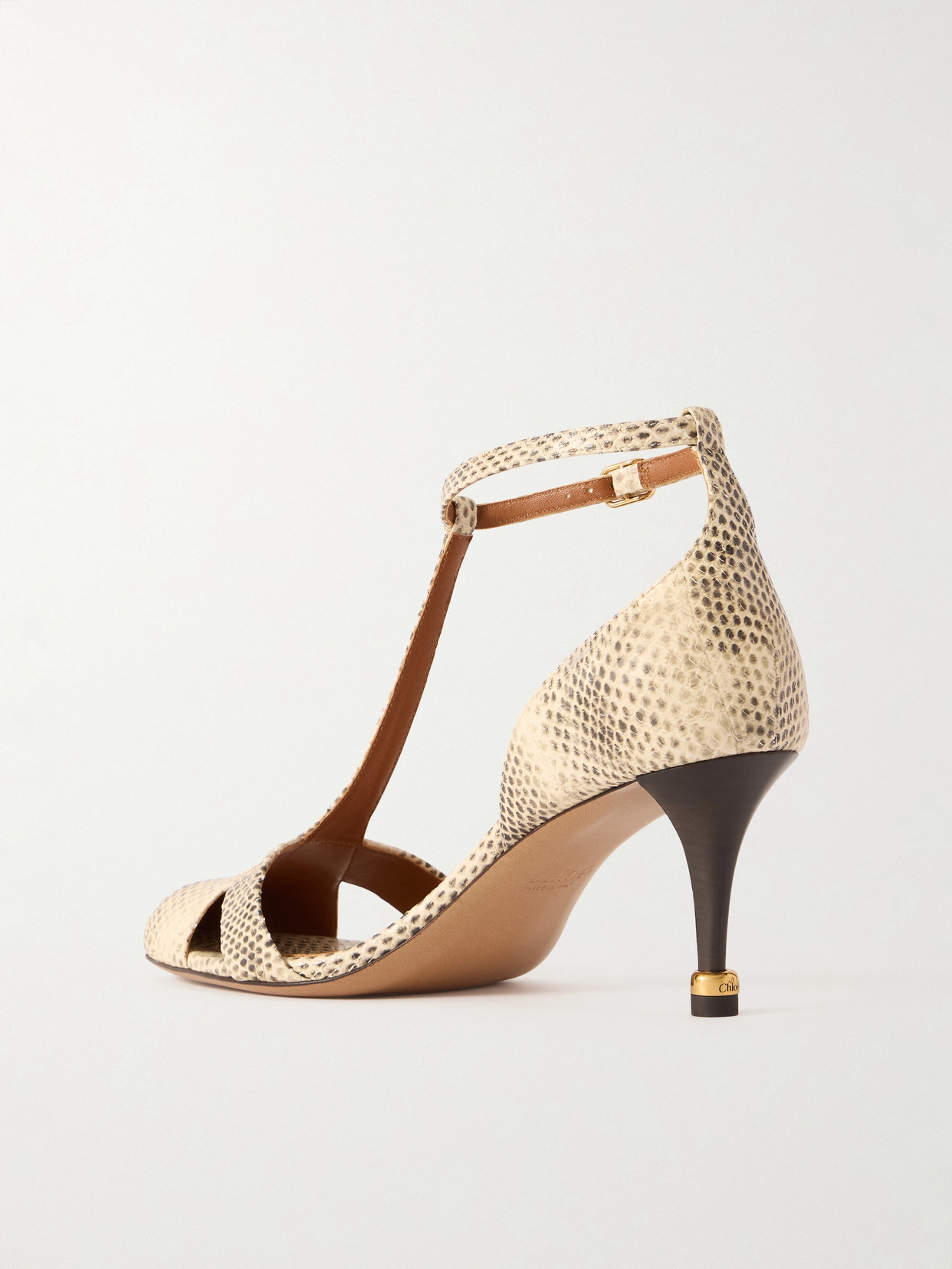 Chloé - Cleia 70 Snake-Effect Pumps