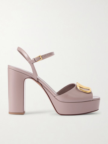 Valentino Garavani VLogo 115 leather platform sandals