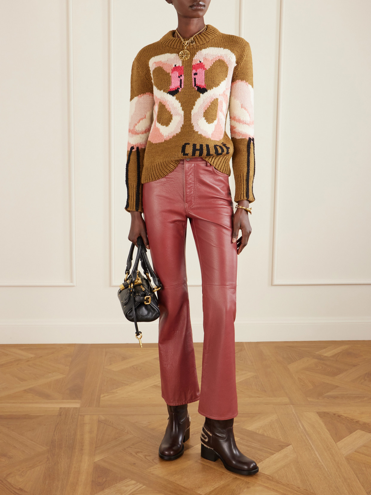 Chloé - Dakota Buckled Shearling-Trimmed Ankle Boots