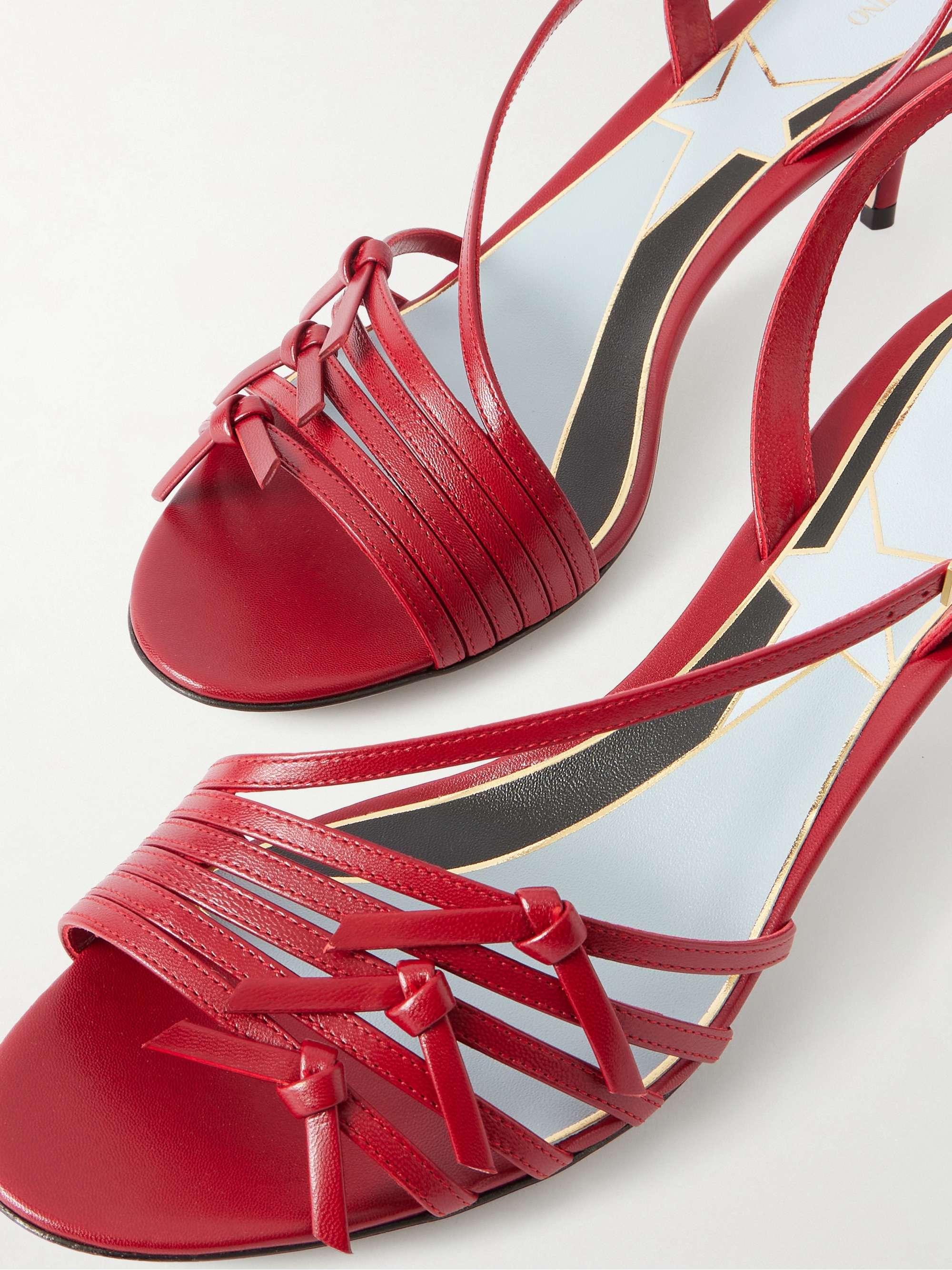 VALENTINO GARAVANI VG Nodine 55 bow-detailed leather slingback