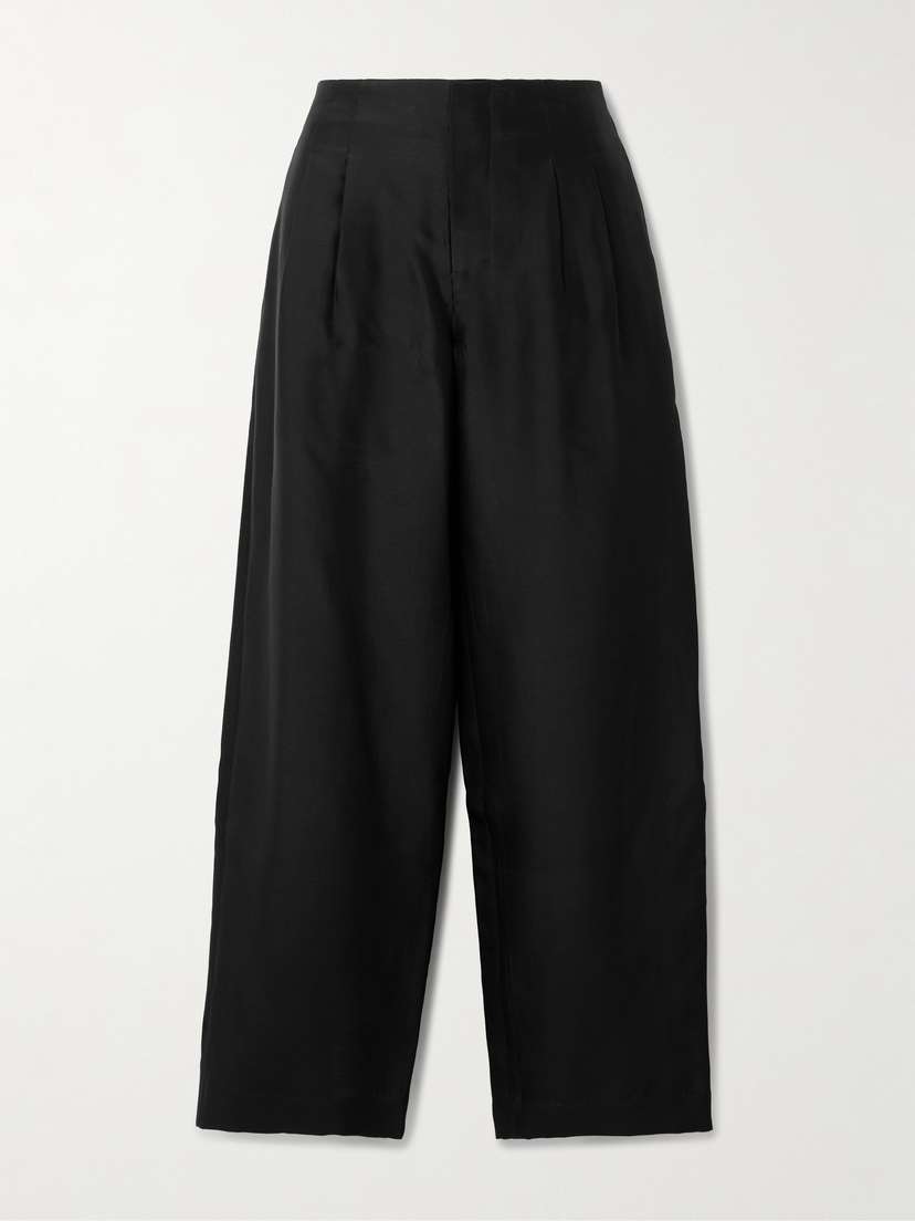 Staud Pierre Twill Wide-leg Pants
