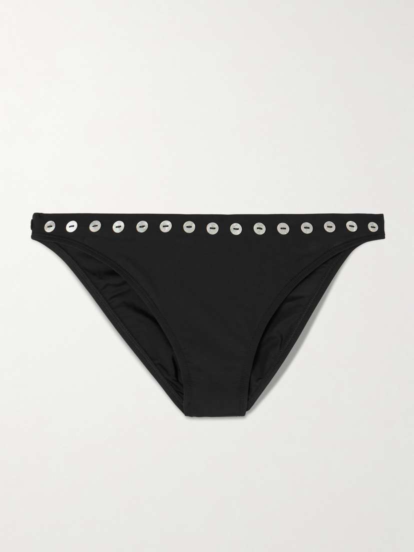 Staud Gemma Embellished Bikini Briefs