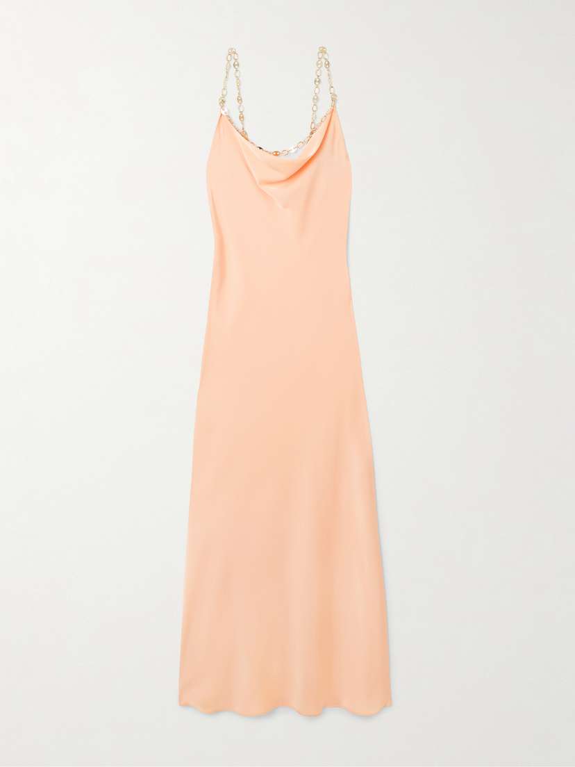 Rabanne Chain-embellished Crepe Midi Dress