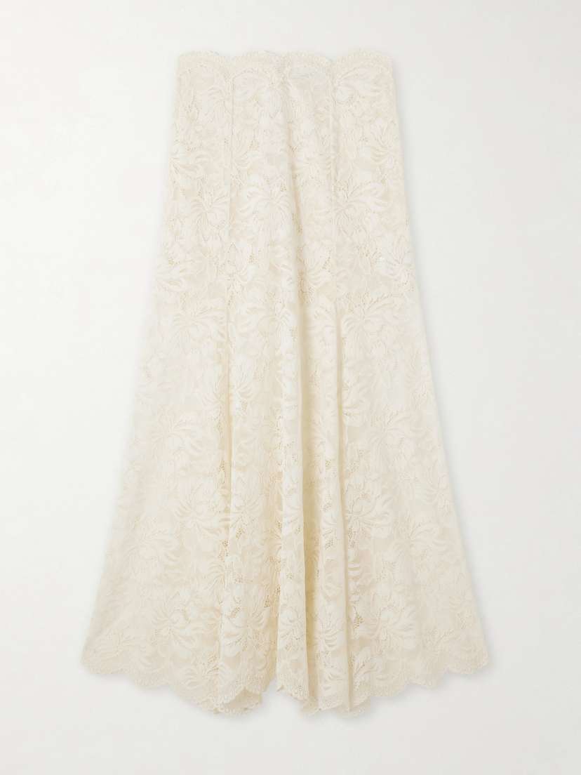 Rabanne Scalloped Lace Maxi Skirt