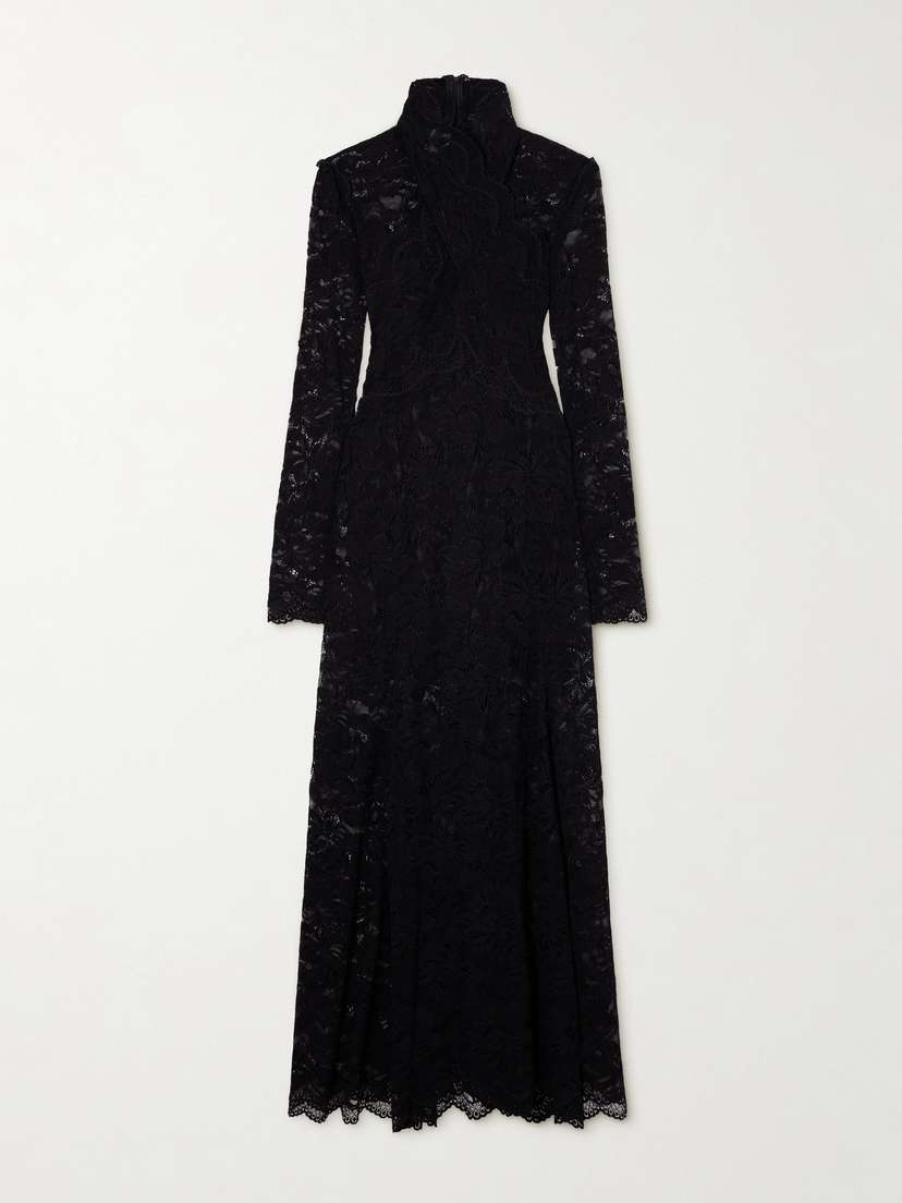 Rabanne Layered Lace Maxi Dress