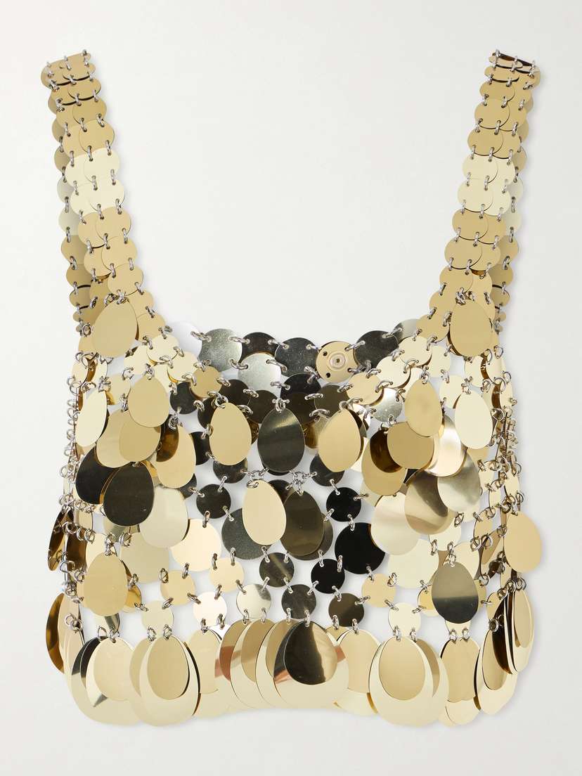 Rabanne Cropped Chainmail Top