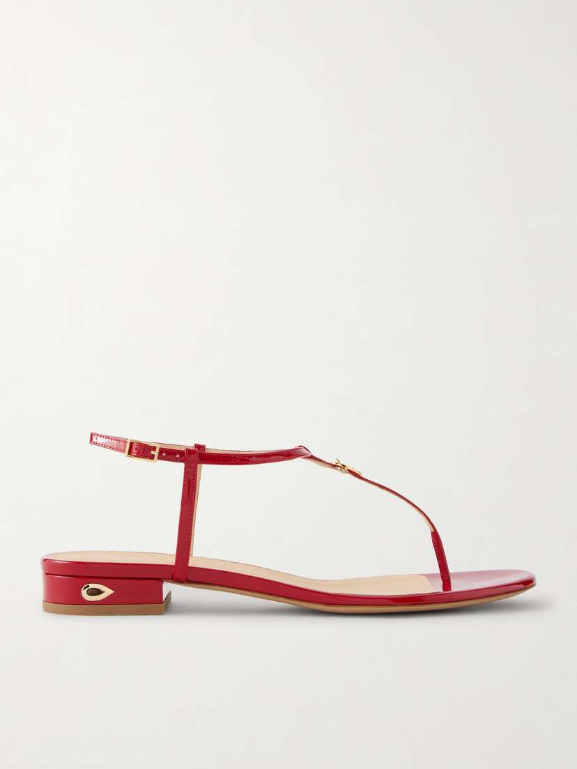 Jennifer Chamandi Pietro 20 Patent-leather Sandals