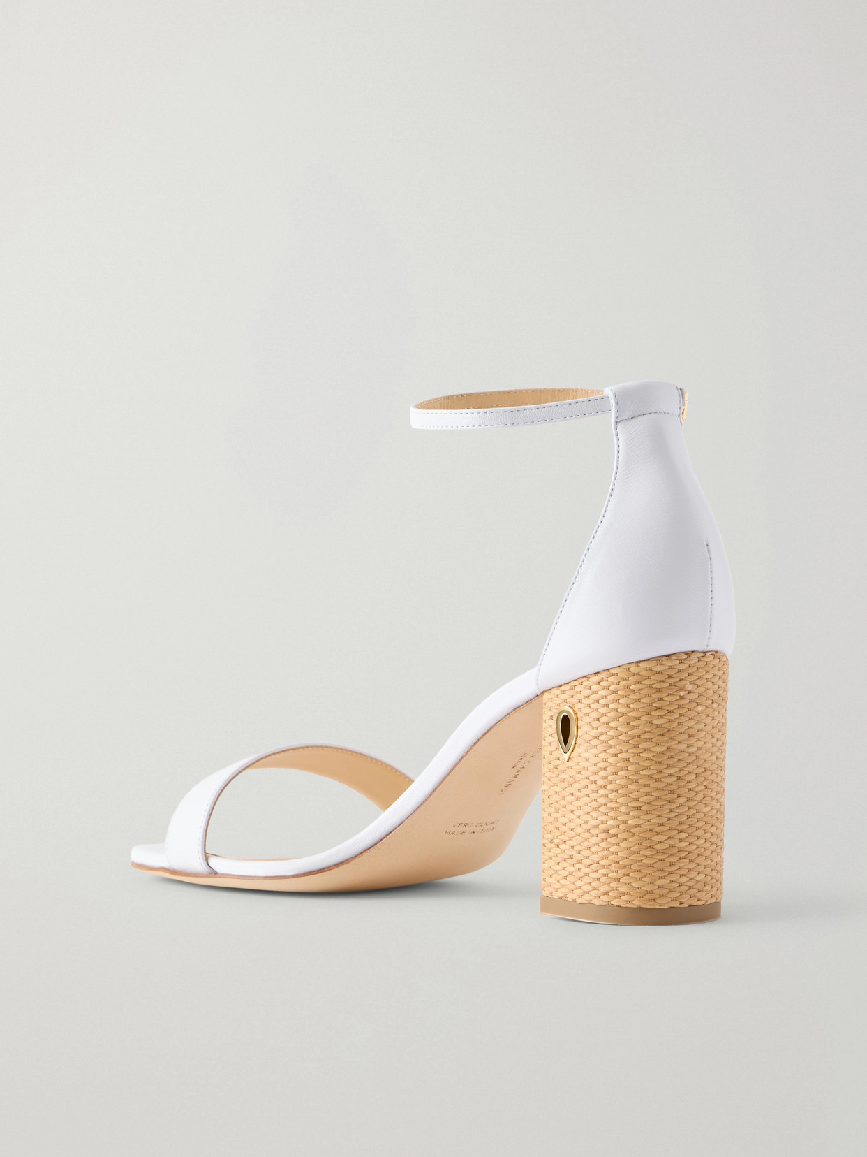 Massimiliano Leather And Raffia Sandals
