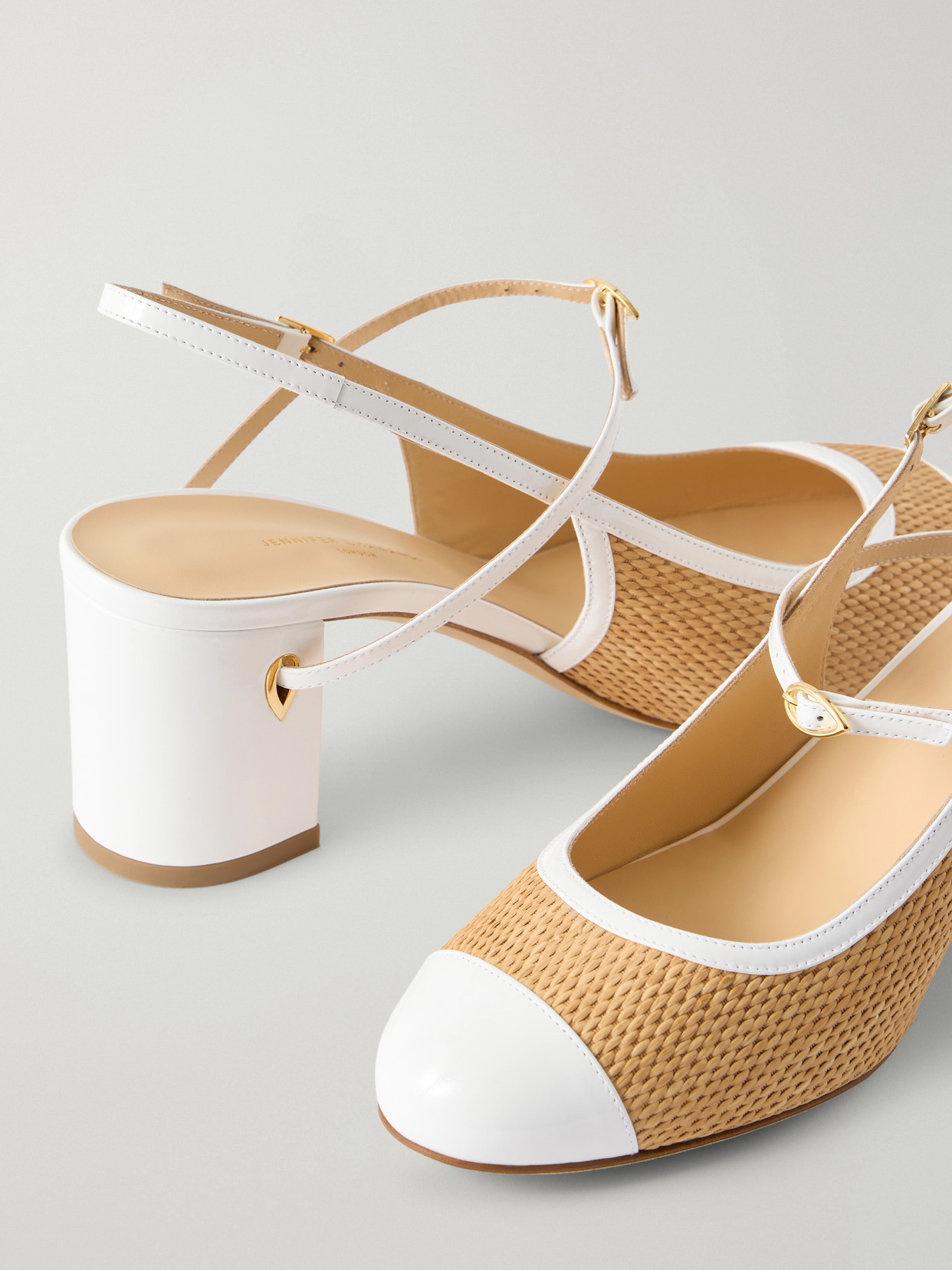 And Raffia Pumps