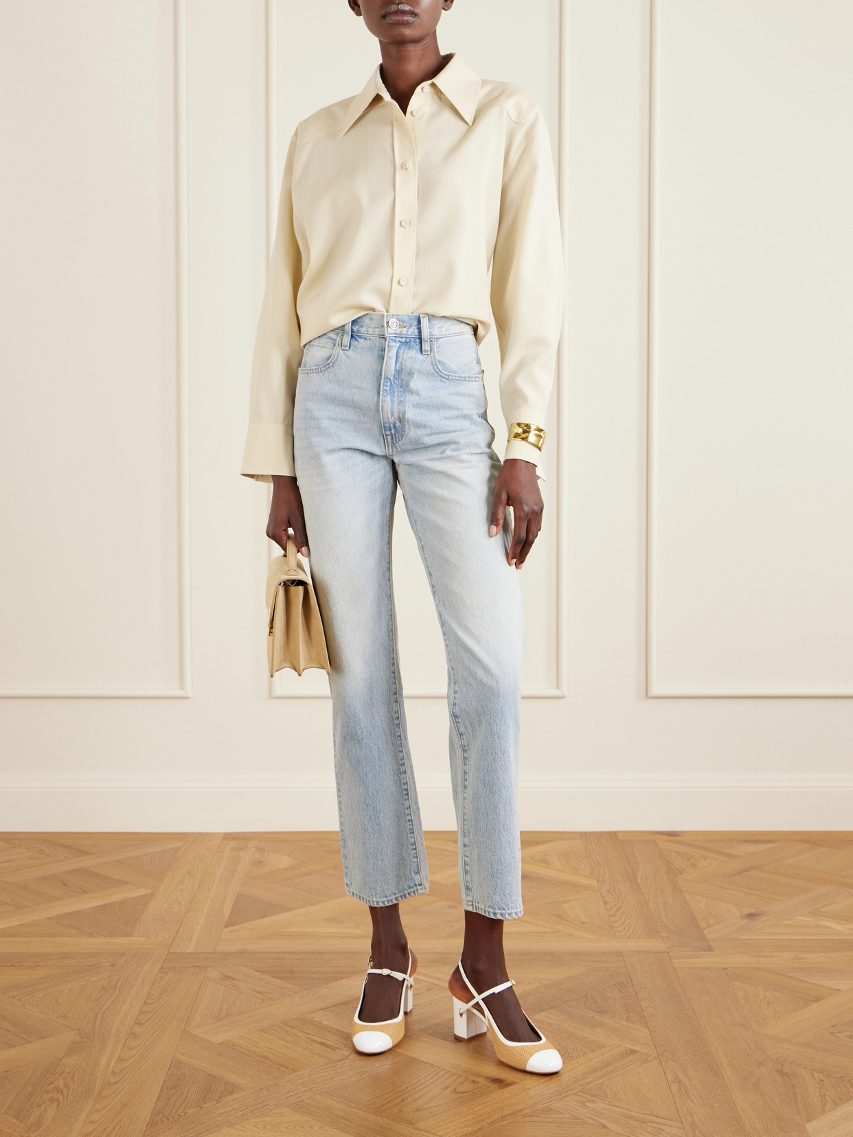 And Raffia Pumps