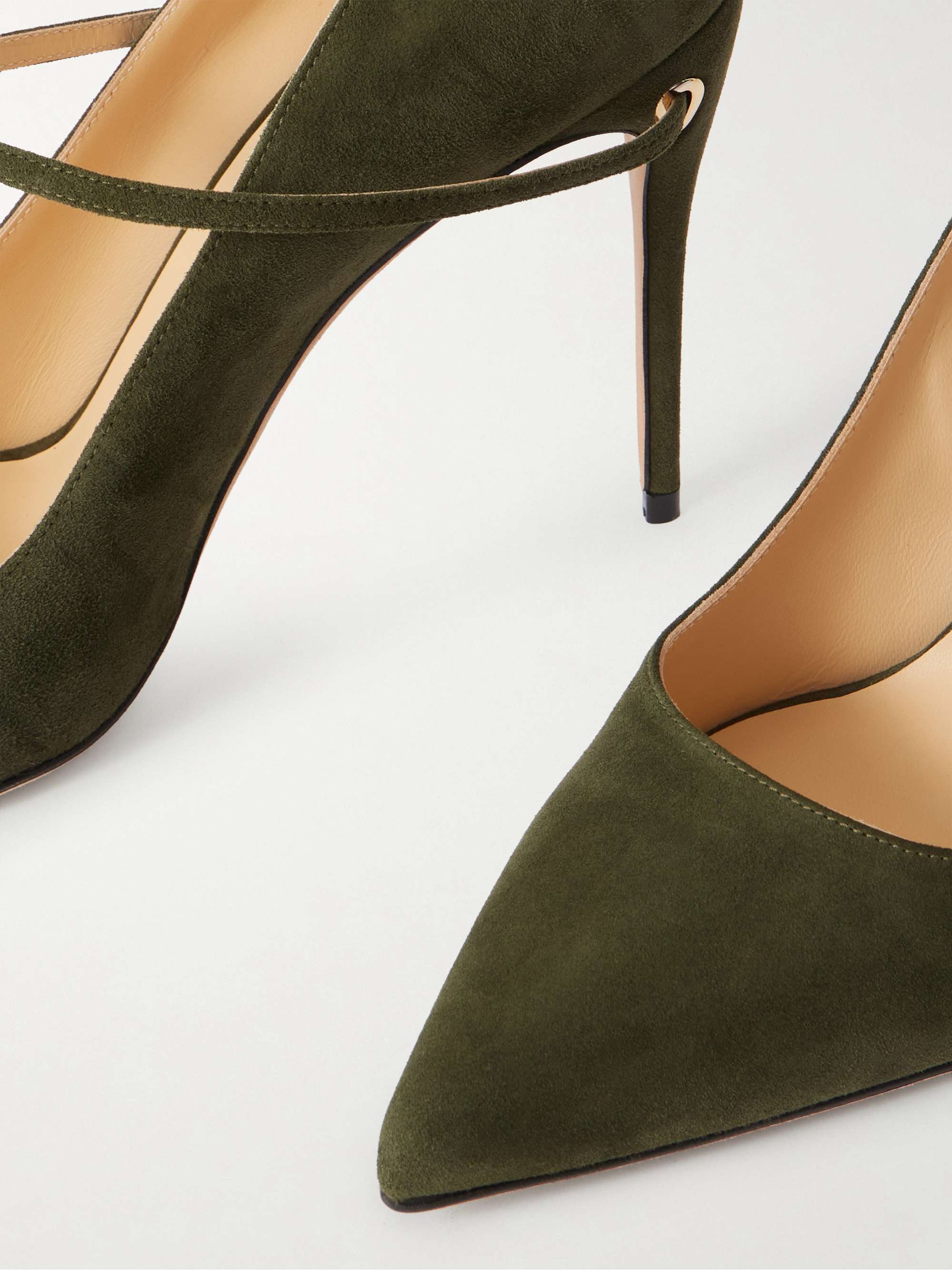 JENNIFER CHAMANDI Lorenzo 105 suede pumps | NET-A-PORTER