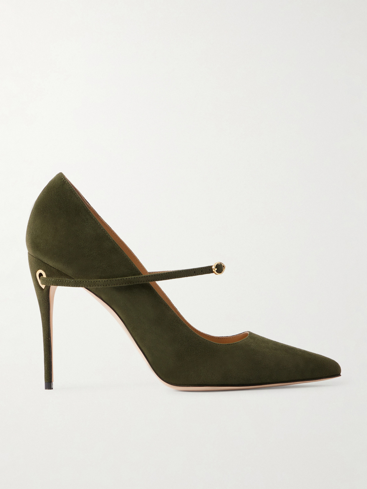 Jennifer Chamandi Lorenzo 105 Suede Pumps In Green