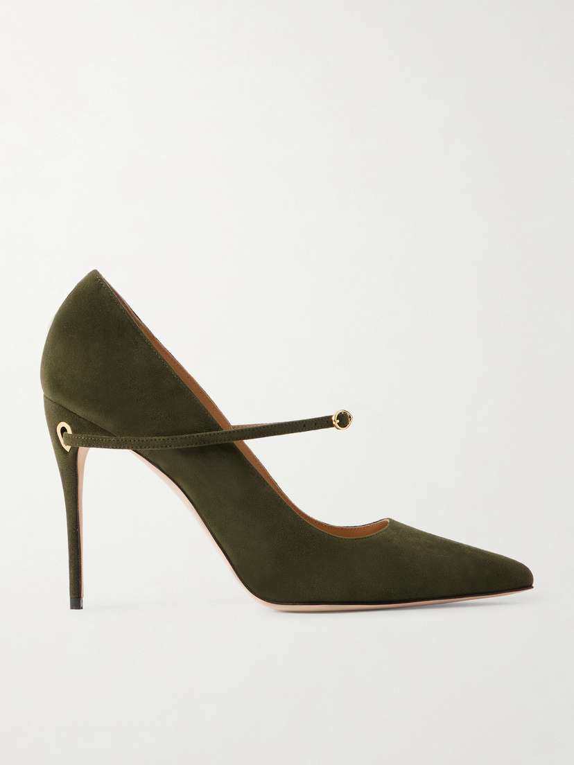 Jennifer Chamandi Lorenzo 105 Suede Pumps