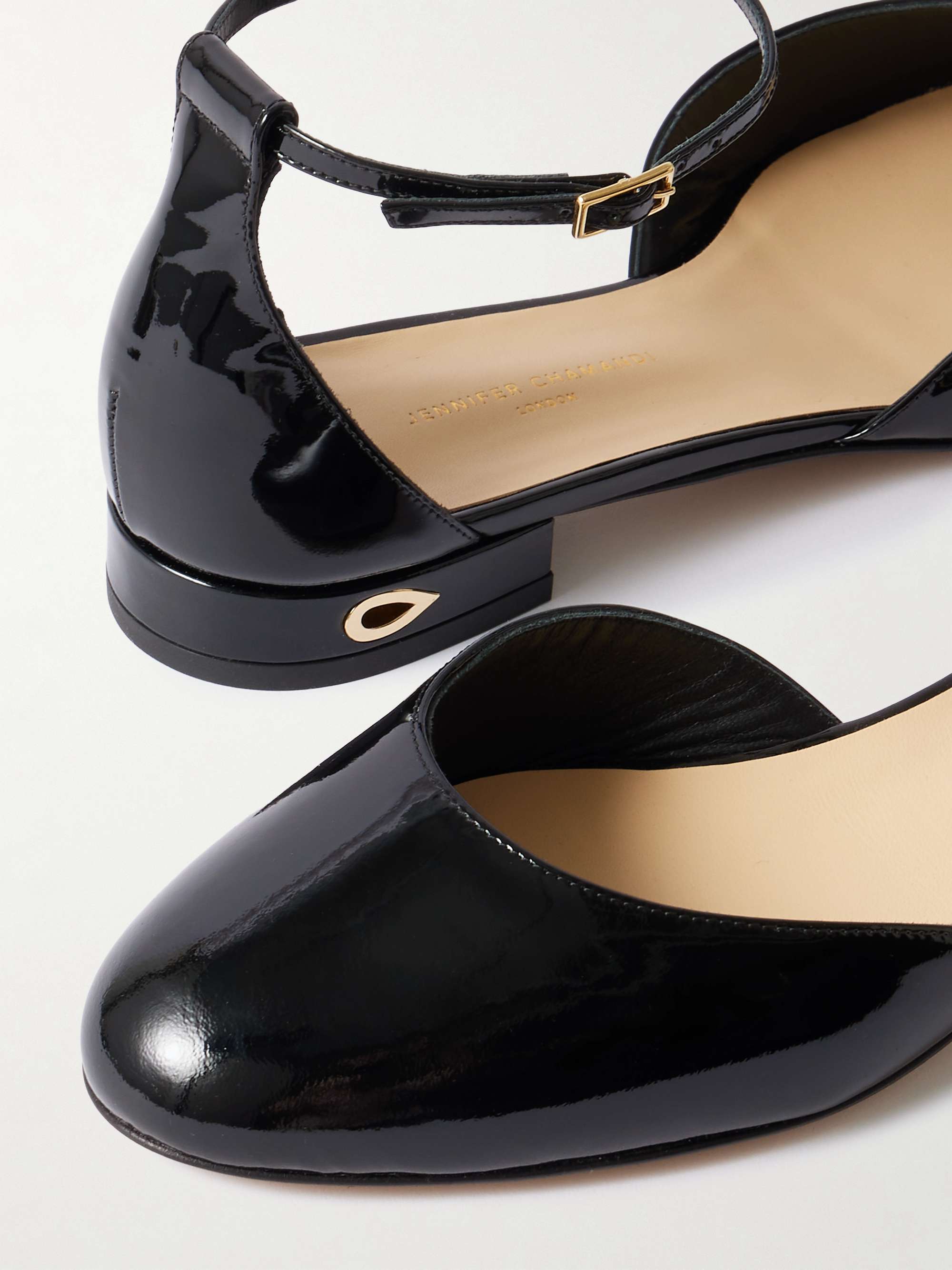 JENNIFER CHAMANDI Luca 20 patent-leather pumps | NET-A-PORTER