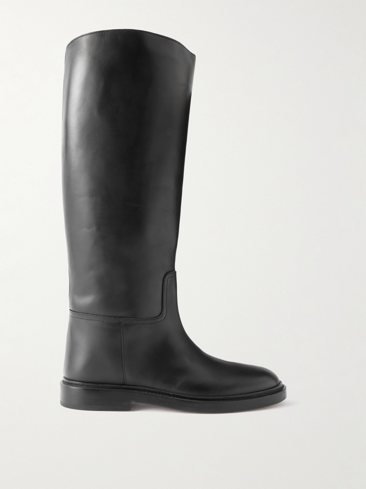 Legres 80 Leather Knee Boots In Black