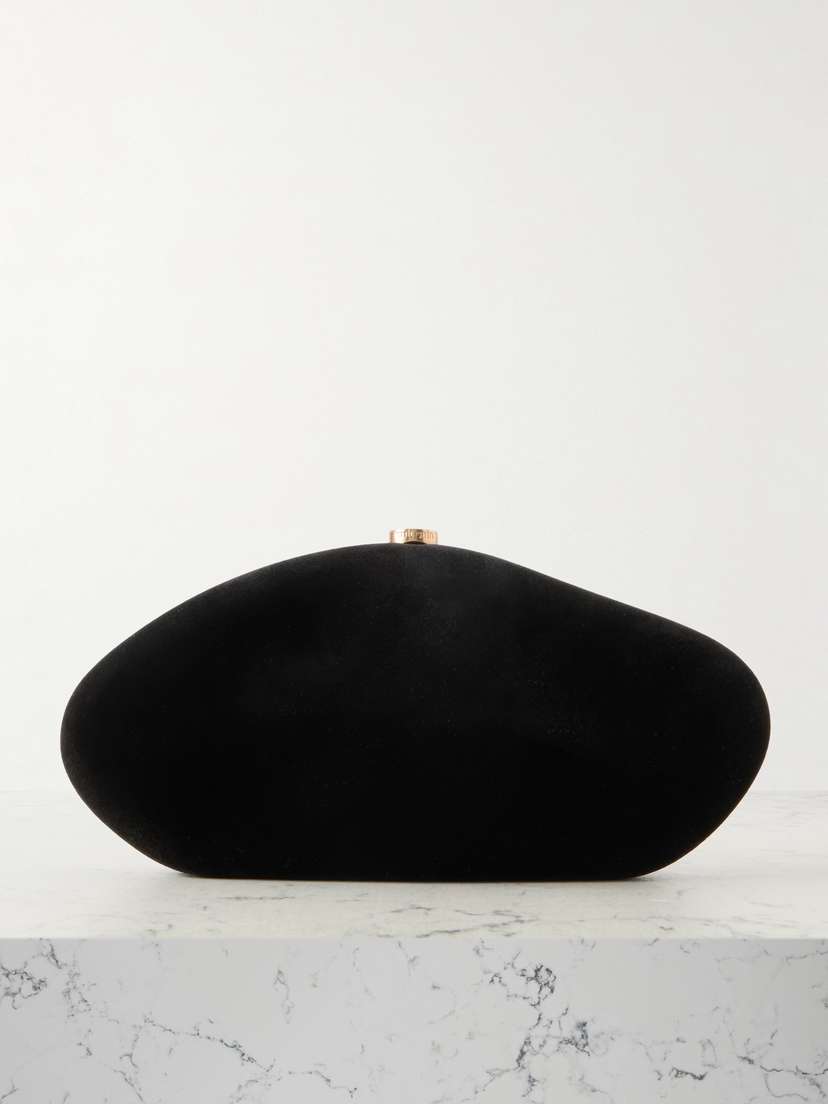 Cult Gaia The Caldera Velvet Clutch