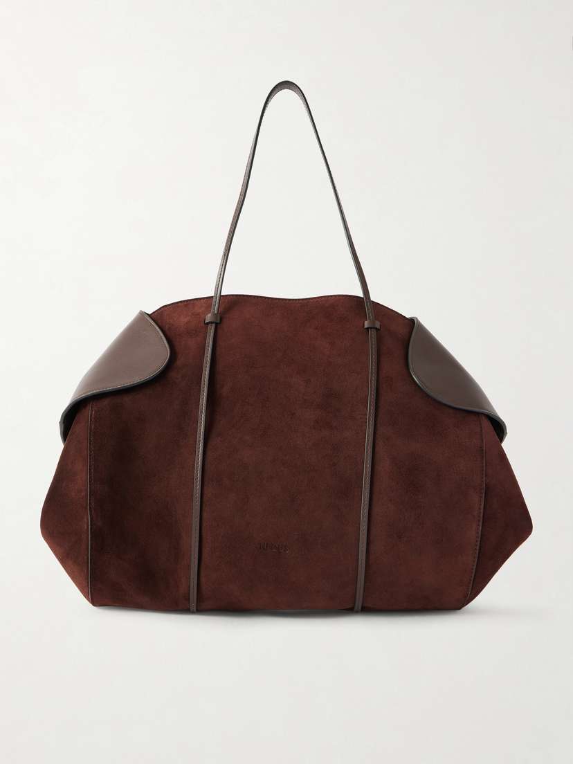 NEOUS Berenices Suede And Leather Shoulder Bag
