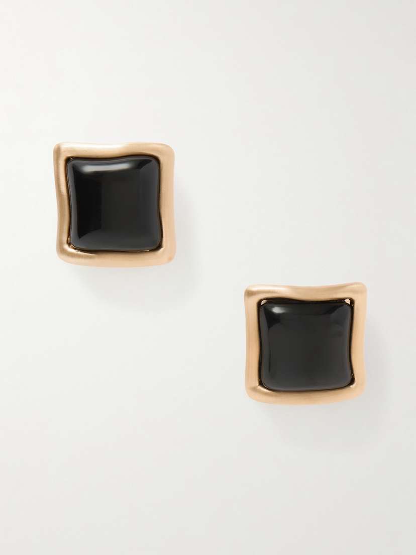 Cult Gaia Suni Gold-tone And Resin Earrings