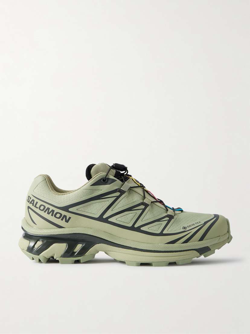 Salomon Xt-6 Tpu-trimmed Gore-tex Mesh Sneakers