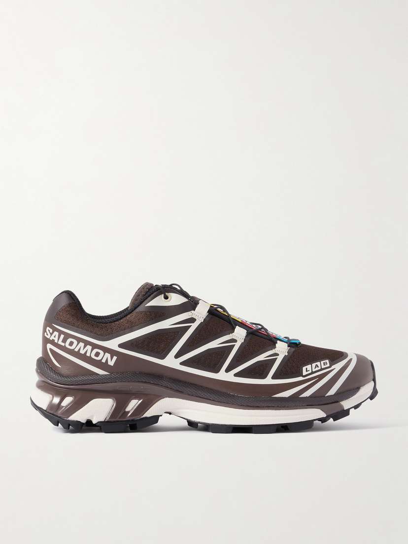 Salomon Xt-6 Rubber-trimmed Mesh Sneakers