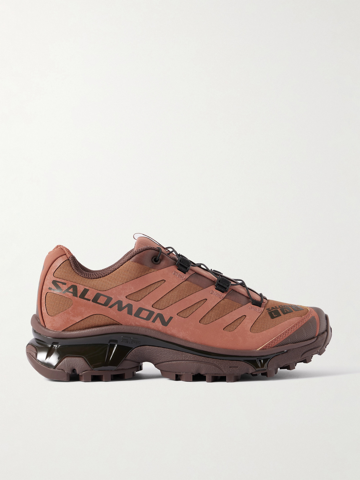Salomon Xt-4 Og Protective Rubber-trimmed Ripstop Sneakers In Orange
