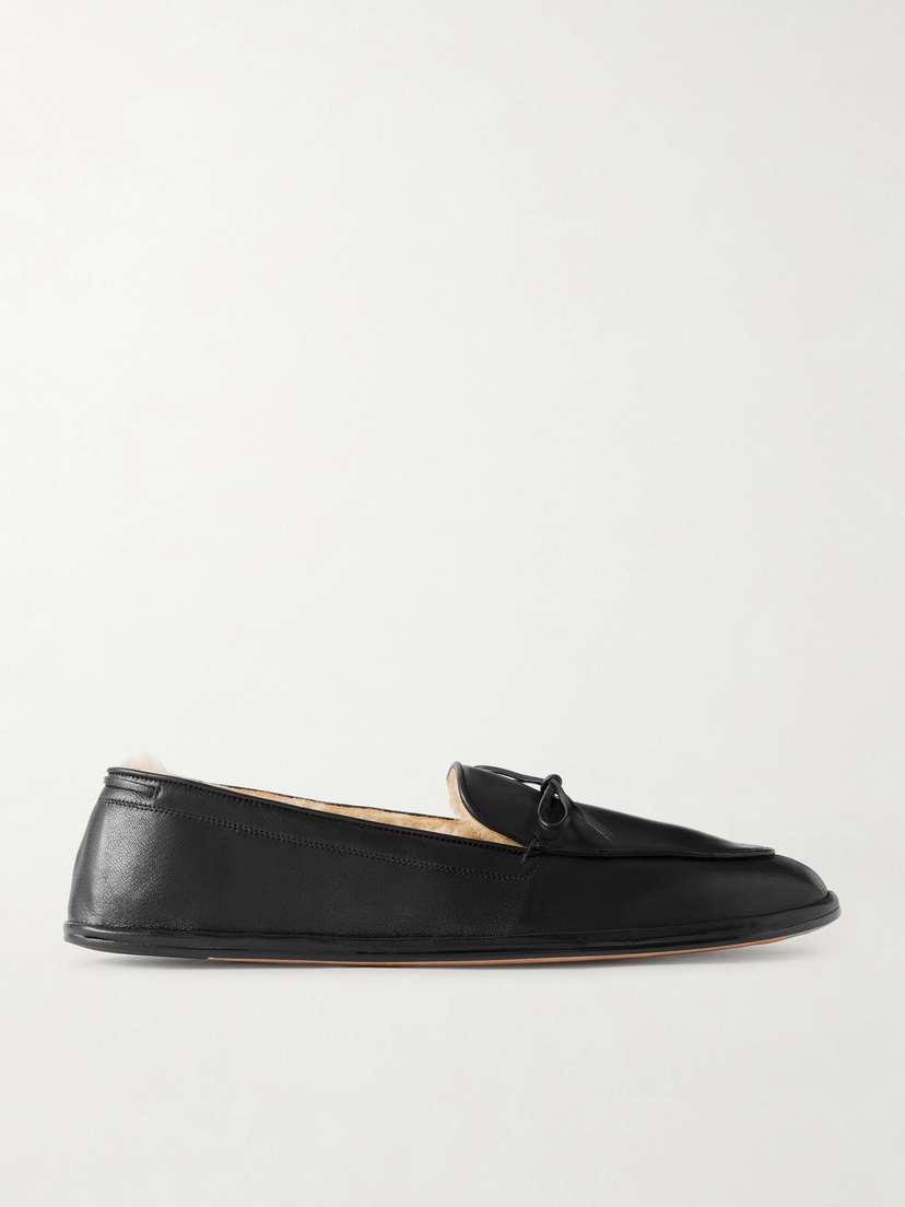 Emme Parsons Parker Shearling-lined Leather Loafers