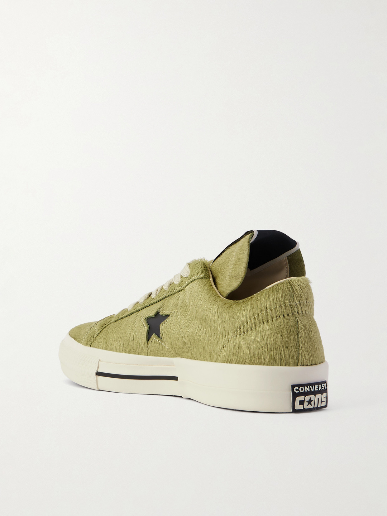 Rick Owens X Converse Drkshdw One Star Pro Ox Calf Hair Sneakers In Green